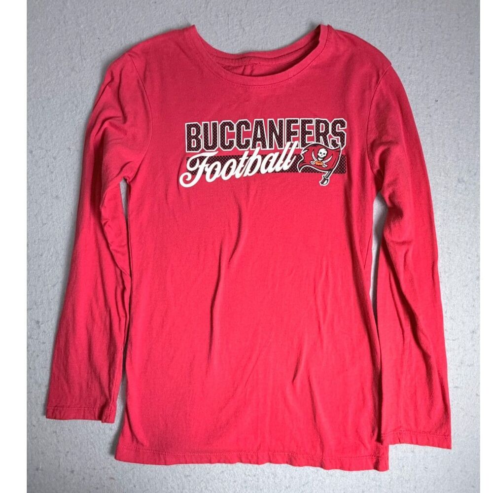 NFL Tampa Bay Buccaneers Youth XL Red Long Sleeve Shirt Unisex Football